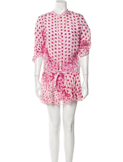 Poupette St Barth Silk Printed Skirt Set