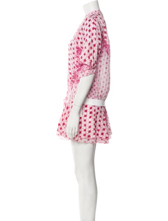 Poupette St Barth Silk Printed Skirt Set