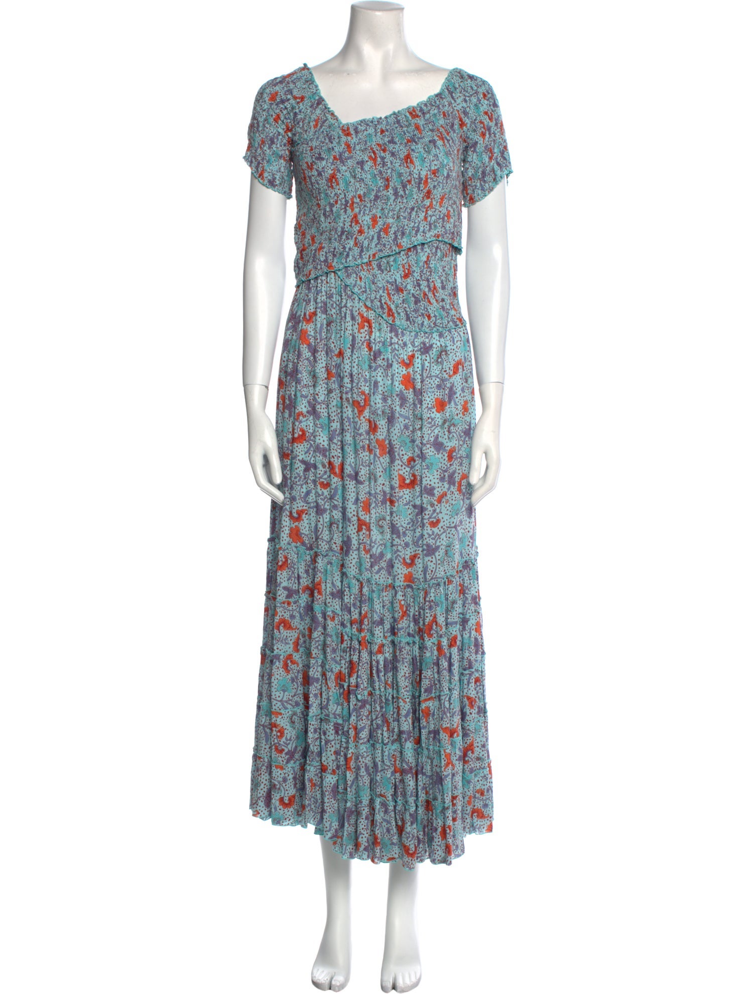 Poupette St Barth Floral Print Long Dress