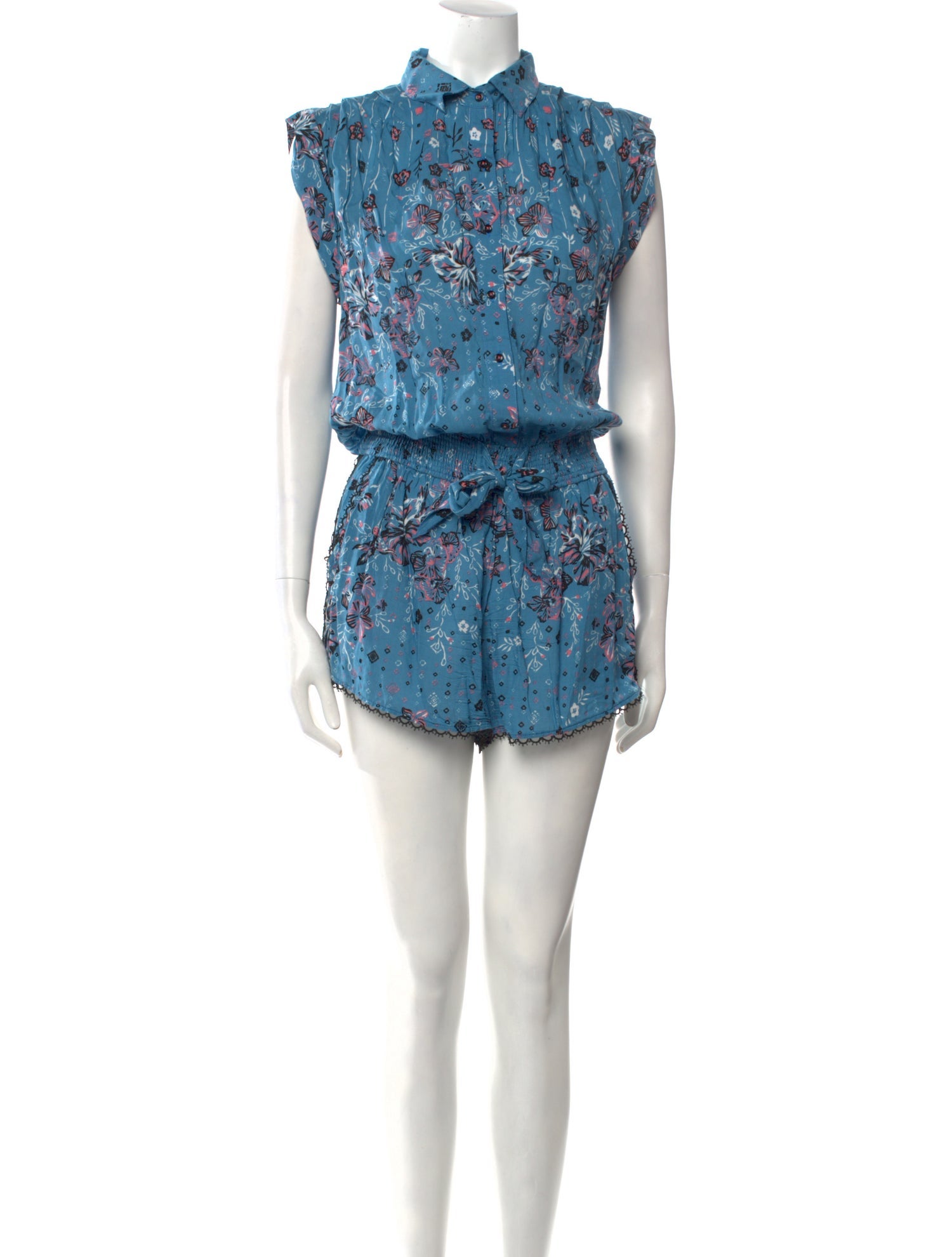Poupette St Barth Floral Print Romper
