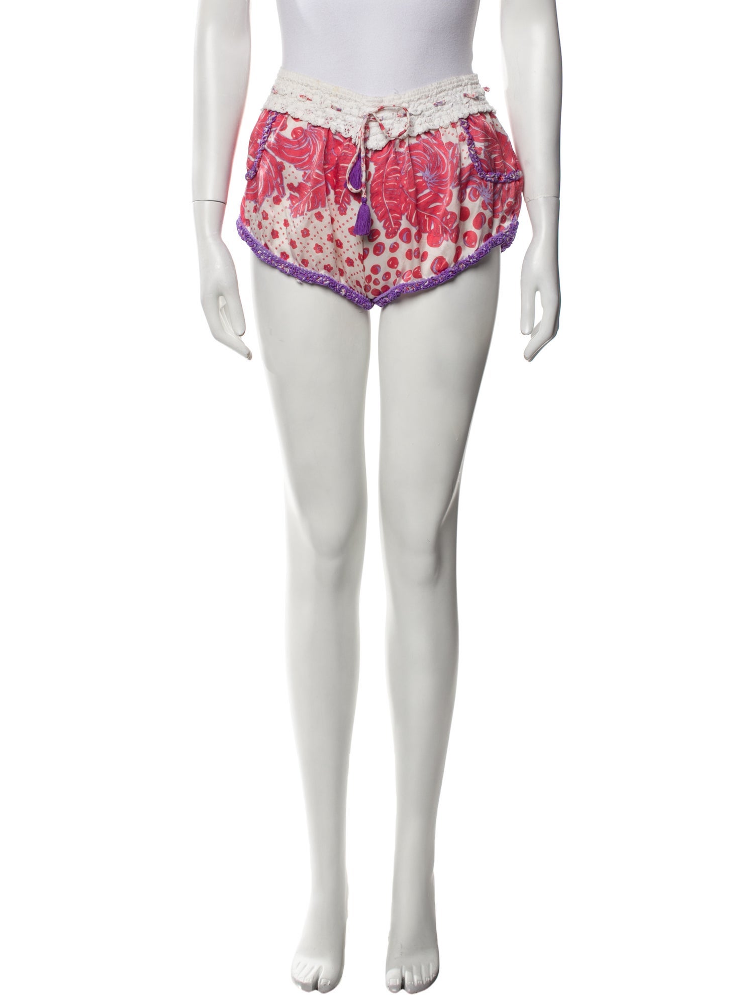 Poupette St Barth Silk Mini Shorts