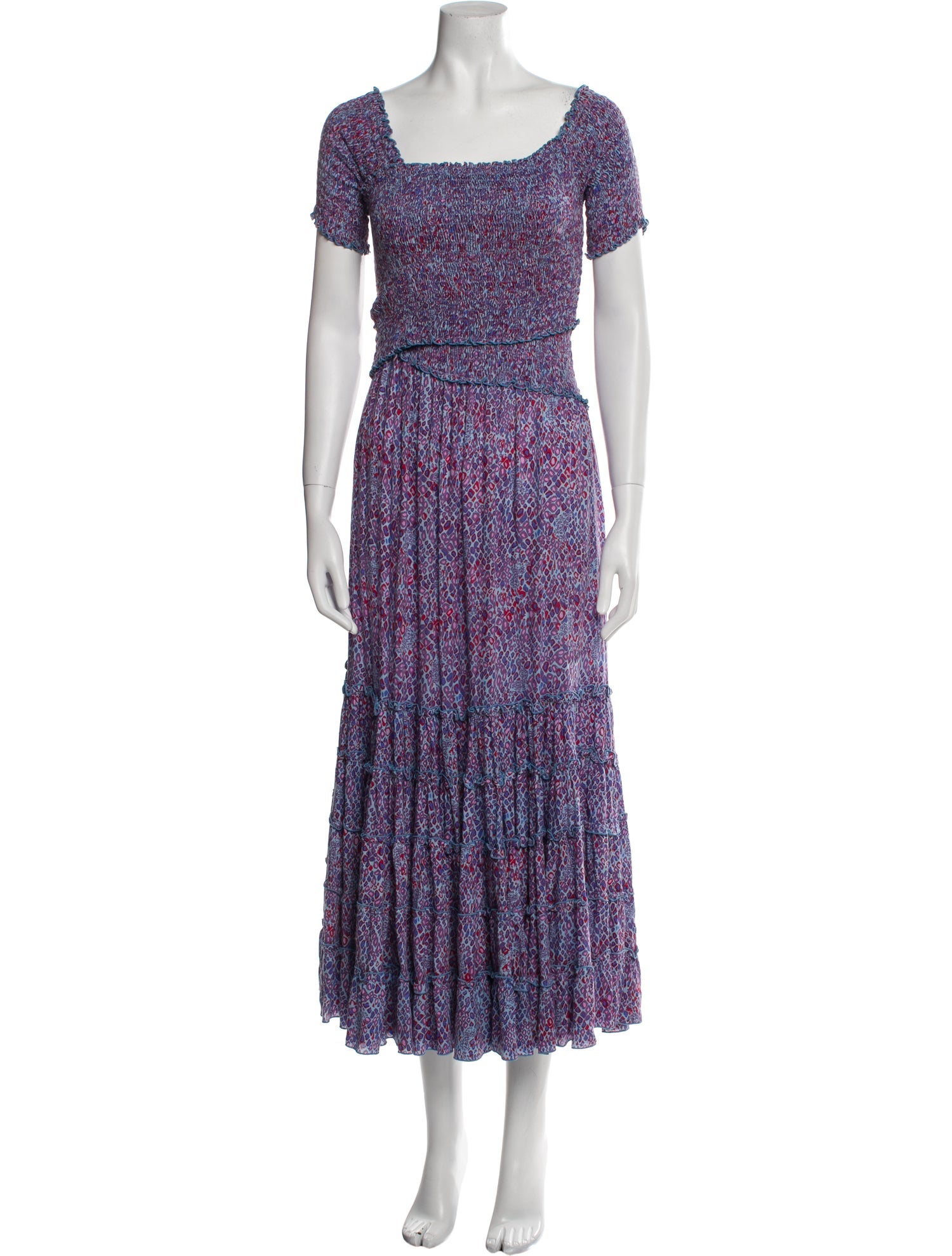 Poupette St Barth Floral Print Long Dress