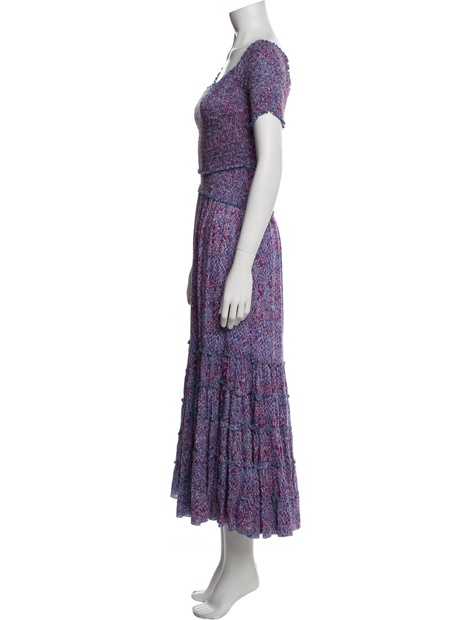 Poupette St Barth Floral Print Long Dress