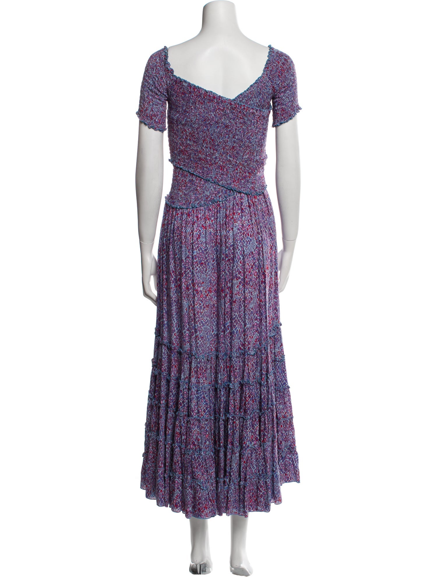 Poupette St Barth Floral Print Long Dress