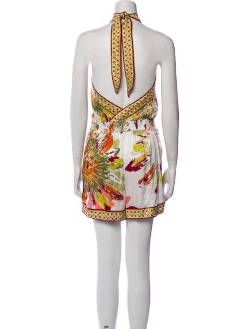 Poupette St Barth Printed Mock Neck Romper