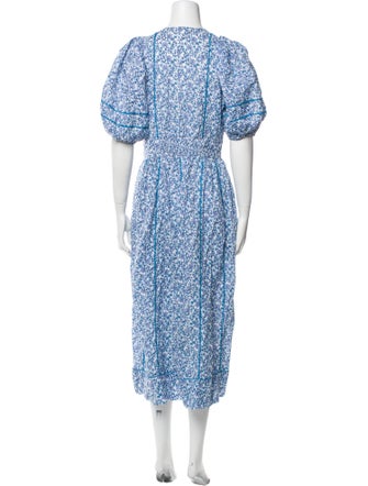 Poupette St Barth Floral Print Long Dress