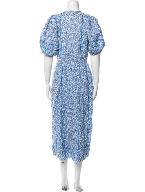 Poupette St Barth Floral Print Long Dress