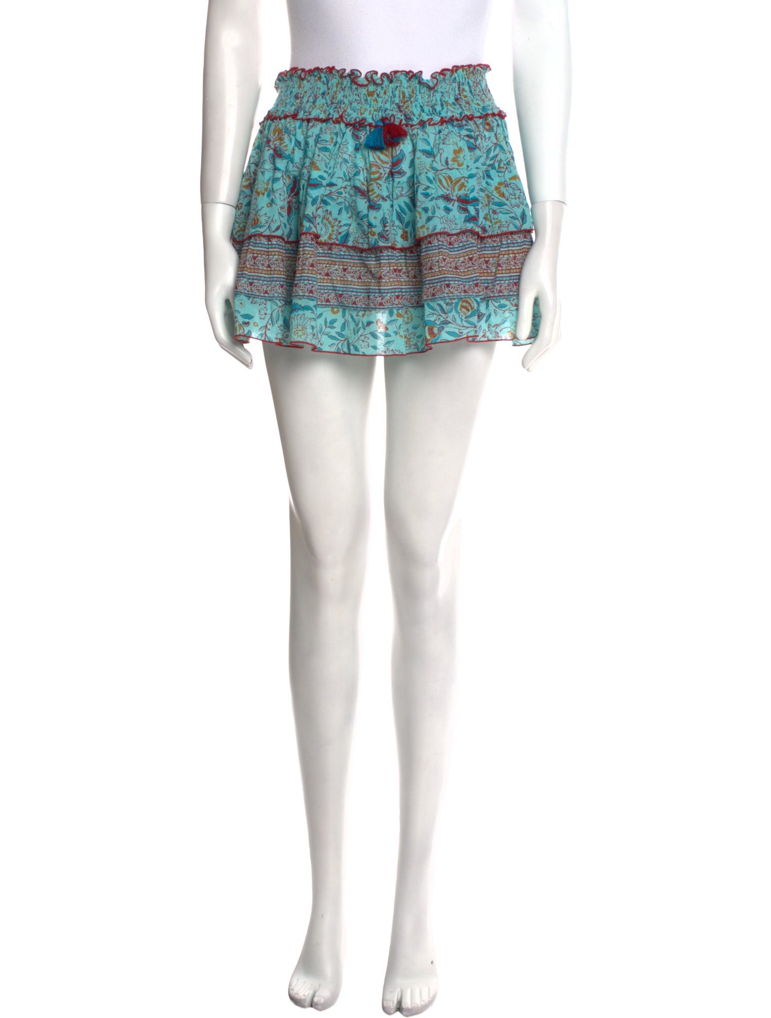 Poupette St Barth Floral Print Mini Skirt