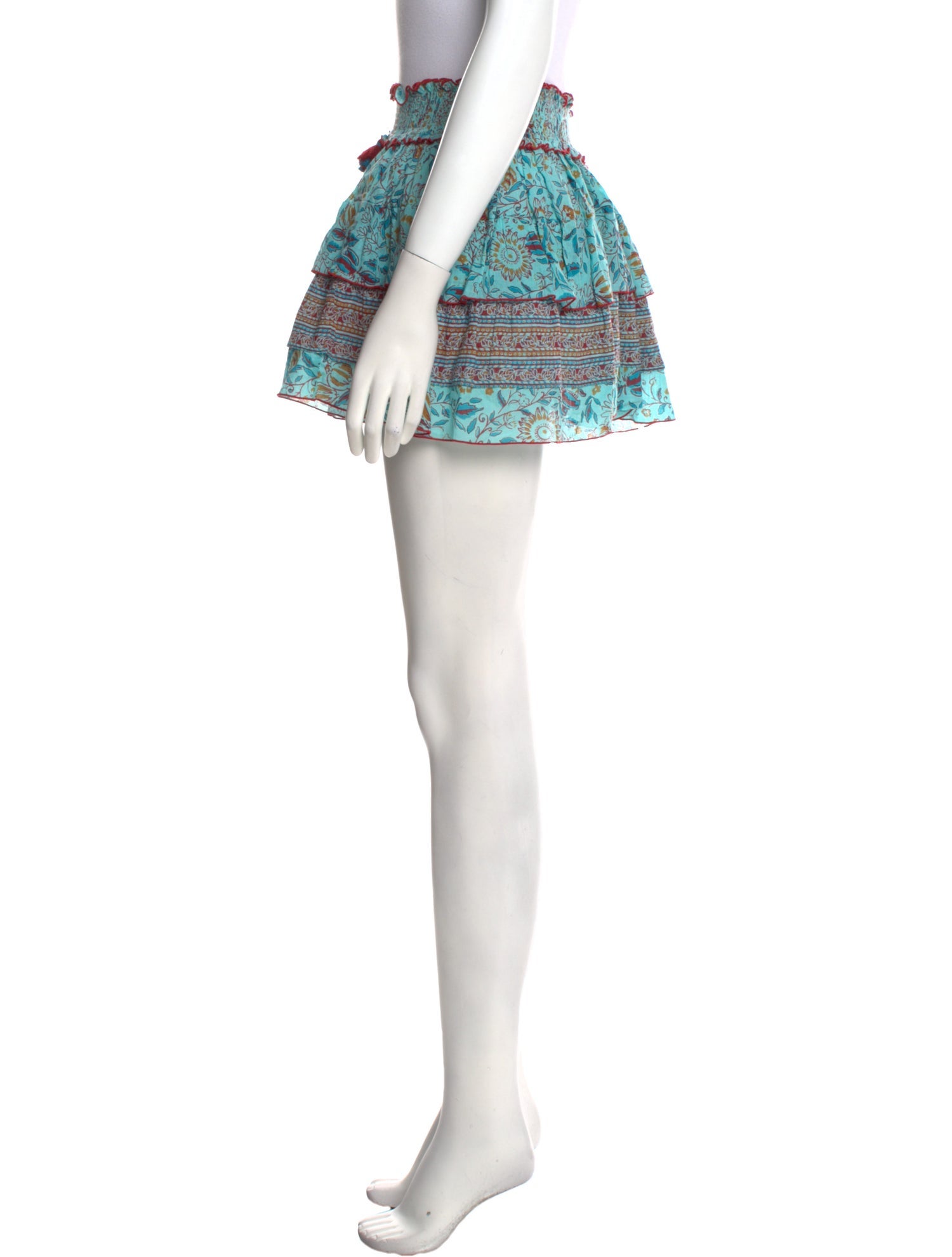 Poupette St Barth Floral Print Mini Skirt