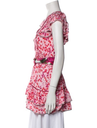 Poupette St Barth Floral Print V-Neck Tunic