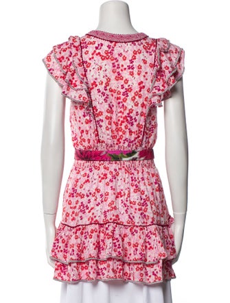 Poupette St Barth Floral Print V-Neck Tunic