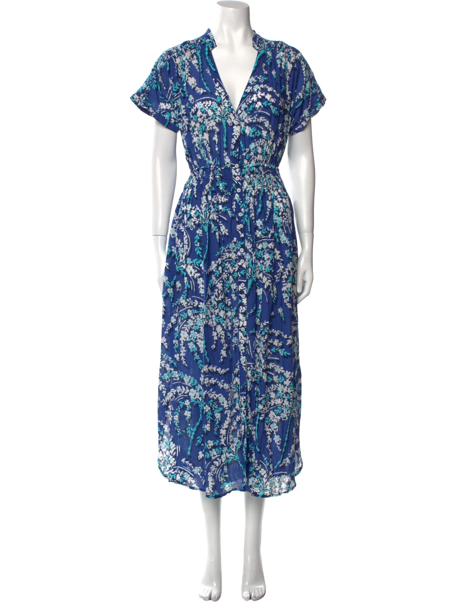 Poupette St Barth Floral Print Long Dress w/ Tags