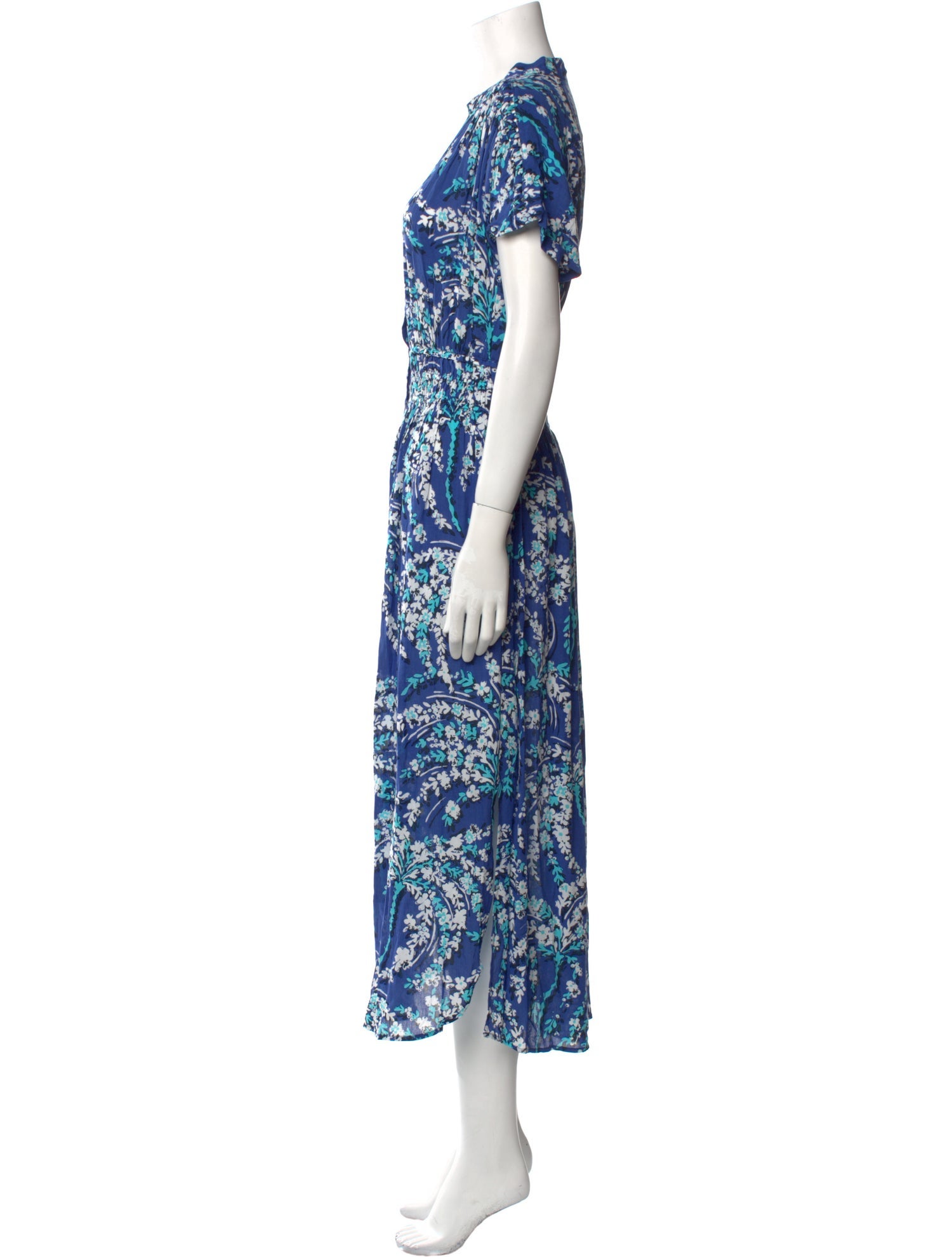Poupette St Barth Floral Print Long Dress w/ Tags