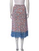 Poupette St Barth Floral Print Midi Length Skirt