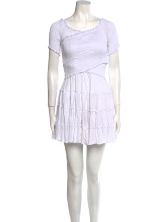 Poupette St Barth Scoop Neck Mini Dress