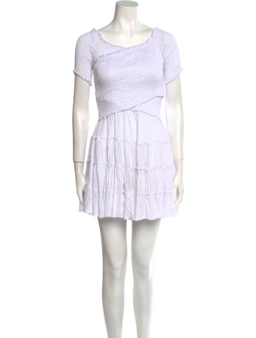 Poupette St Barth Scoop Neck Mini Dress