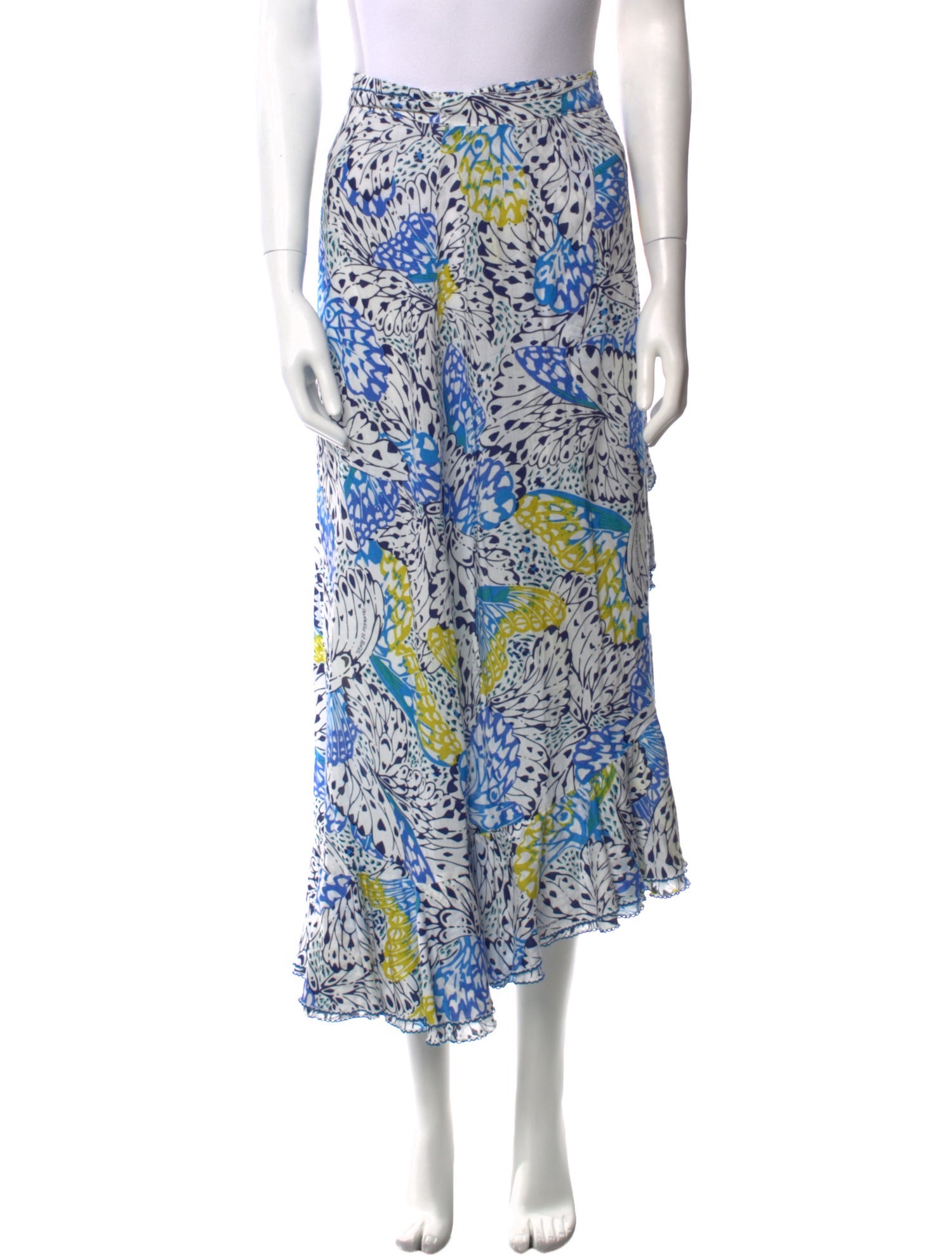 Poupette St Barth Printed Midi Length Skirt w/ Tags