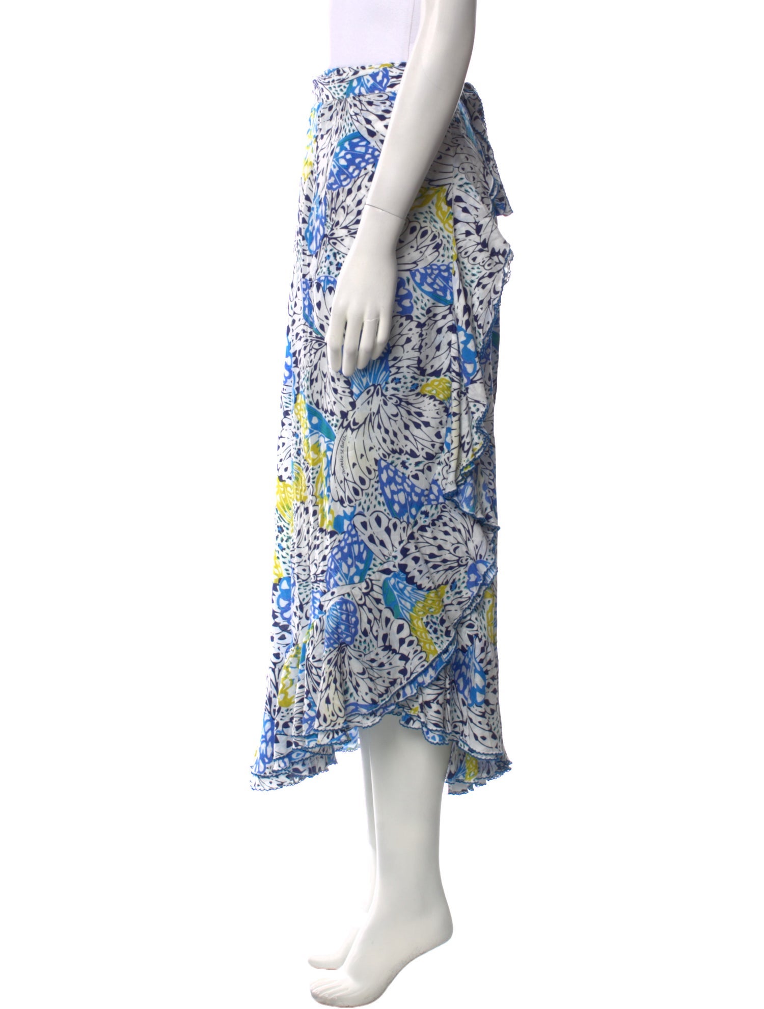 Poupette St Barth Printed Midi Length Skirt w/ Tags