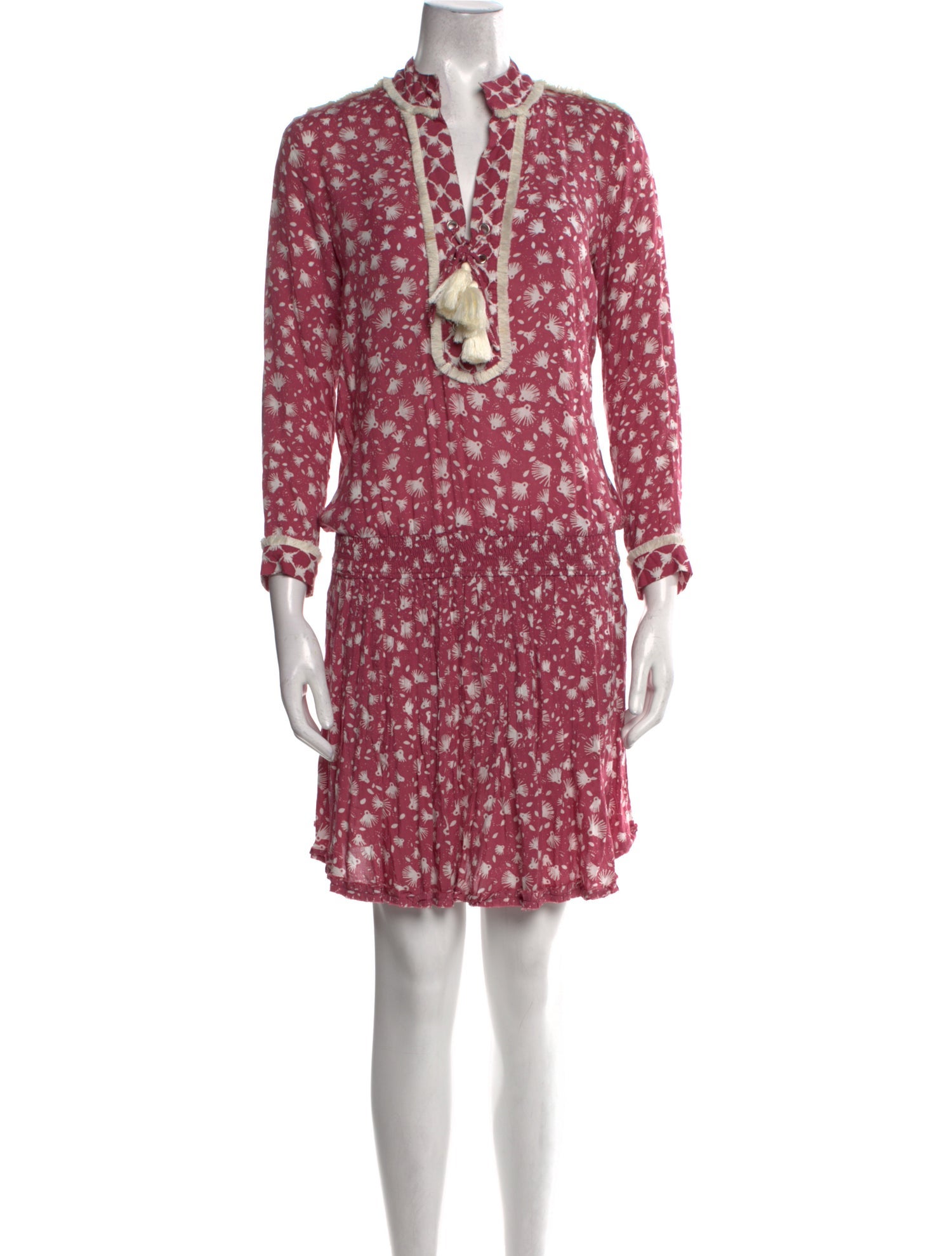 Poupette St Barth Floral Print Knee-Length Dress