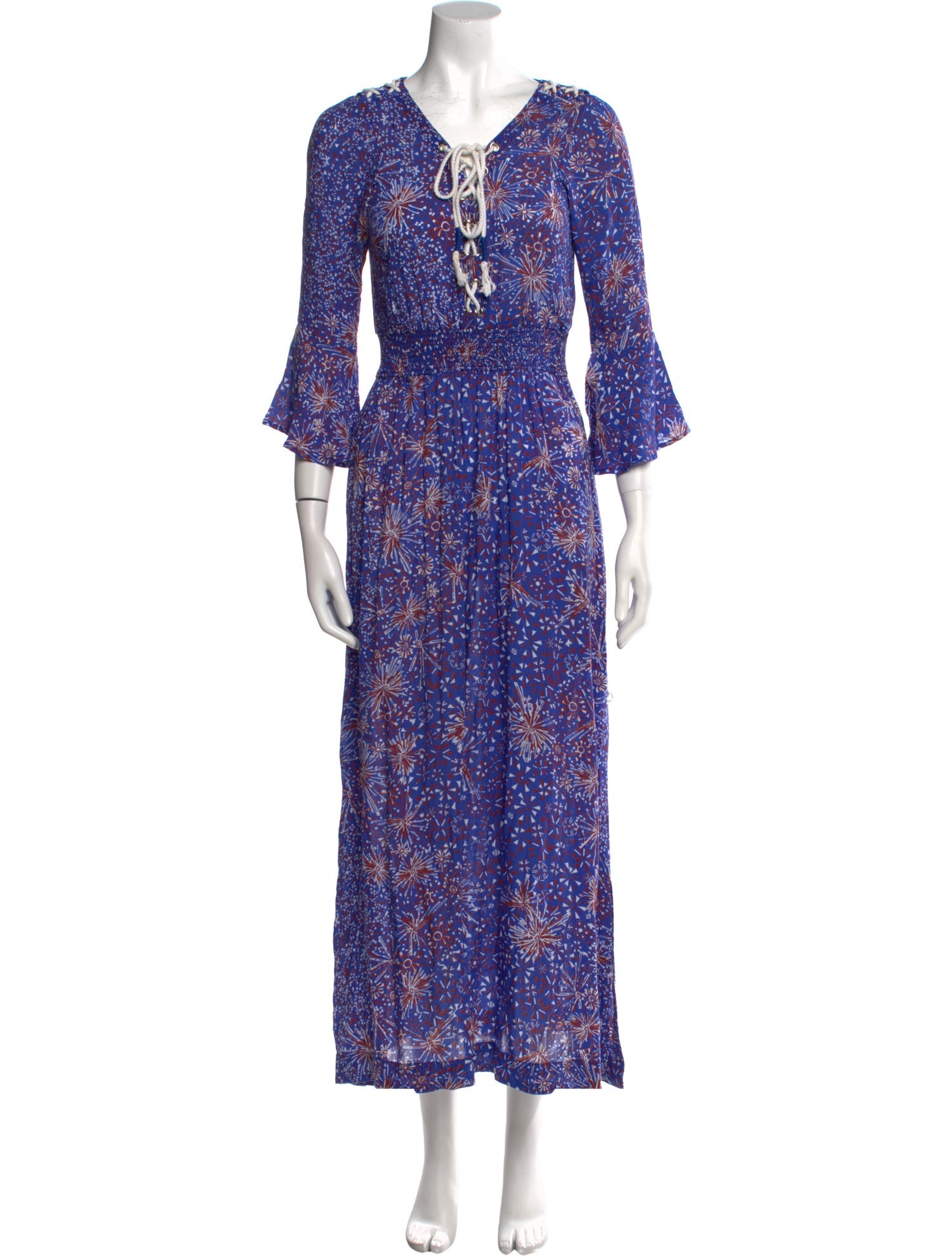 Poupette St Barth Floral Print Long Dress