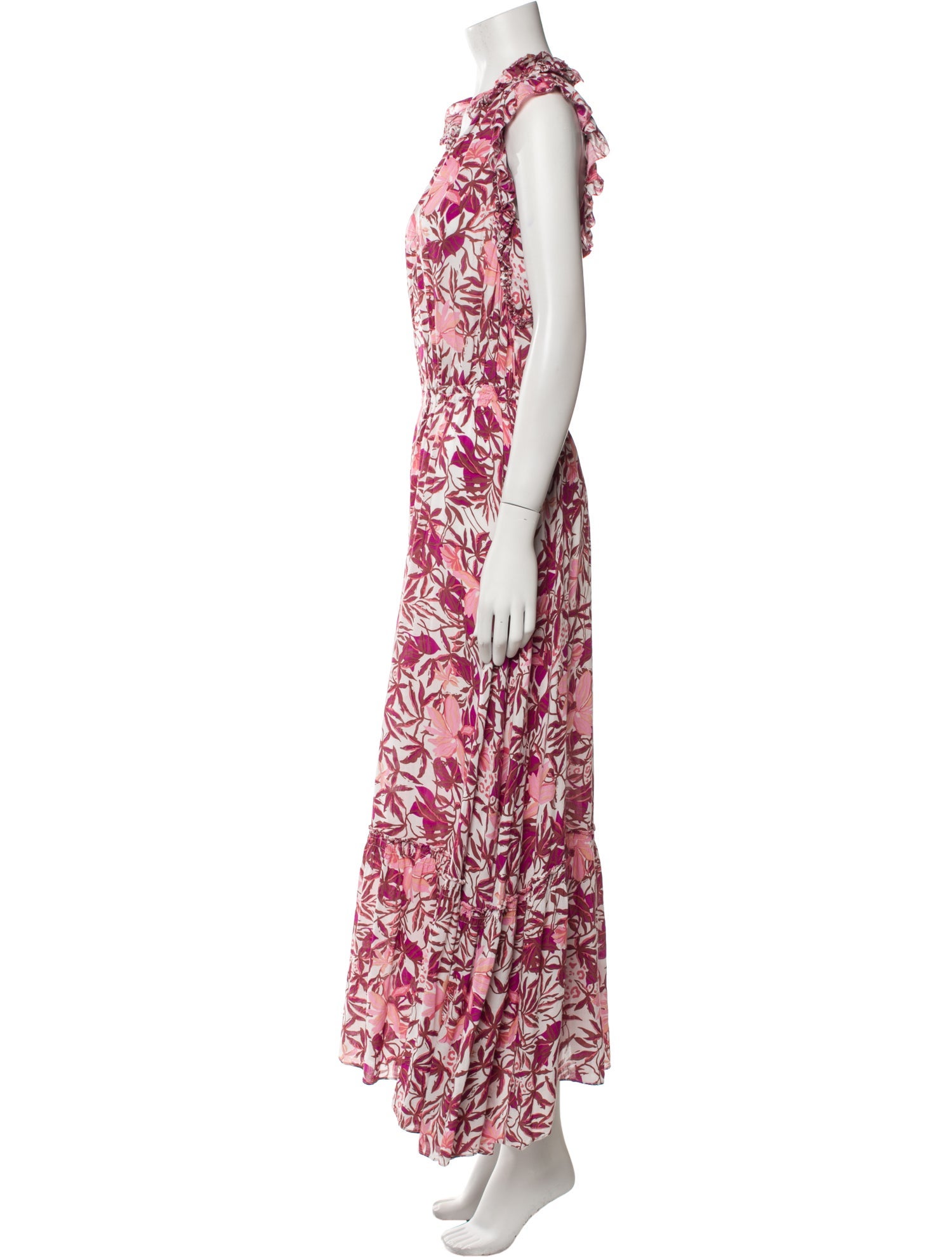 Poupette St Barth Floral Print Long Dress