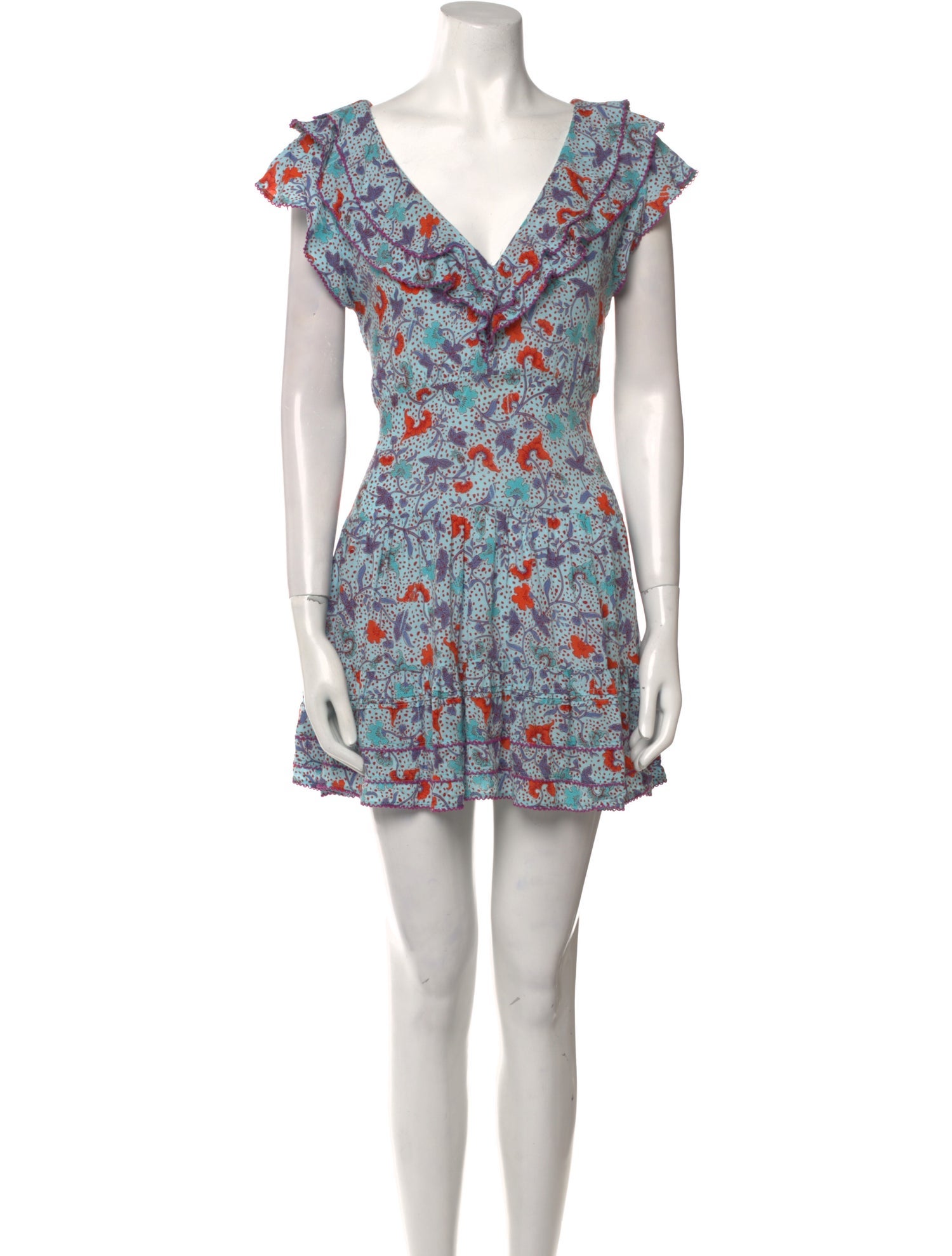 Poupette St Barth Floral Print Mini Dress