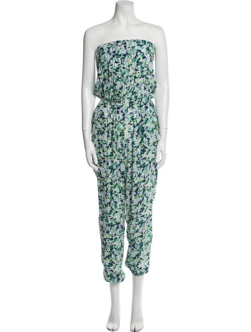 Poupette St Barth Printed Strapless Jumpsuit