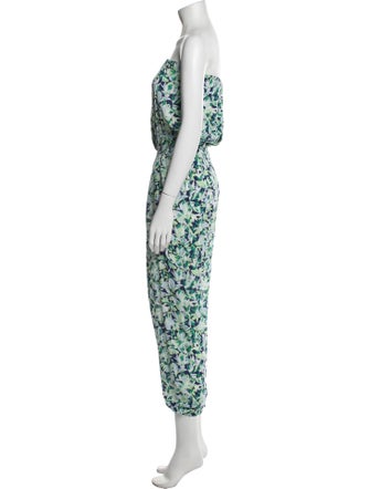 Poupette St Barth Printed Strapless Jumpsuit