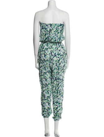 Poupette St Barth Printed Strapless Jumpsuit