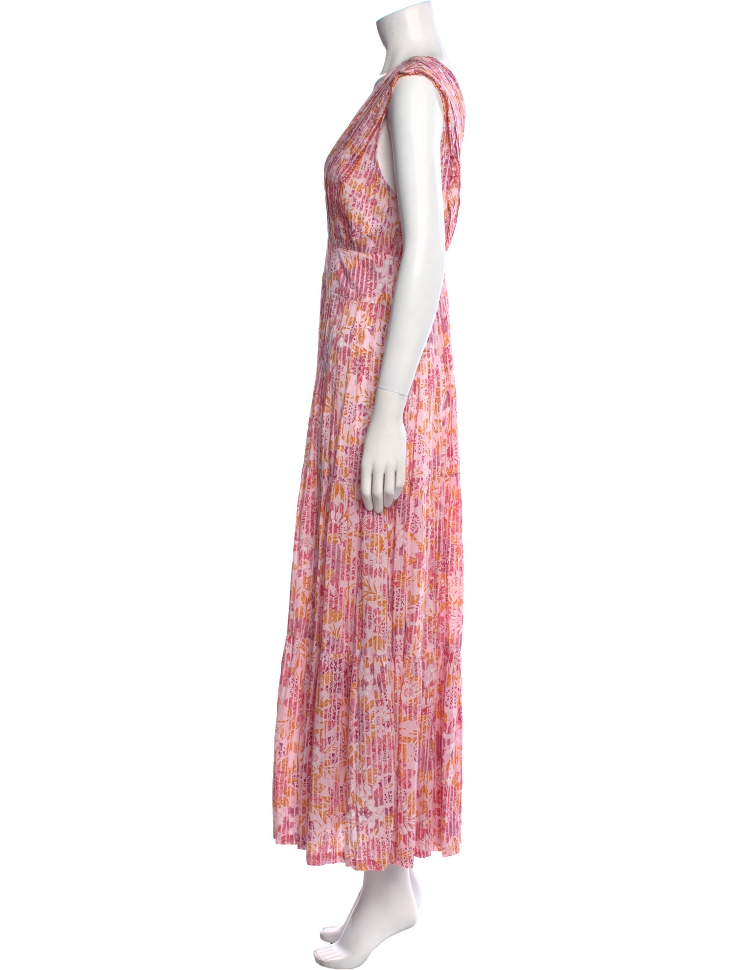 Poupette St Barth Floral Print Long Dress w/ Tags