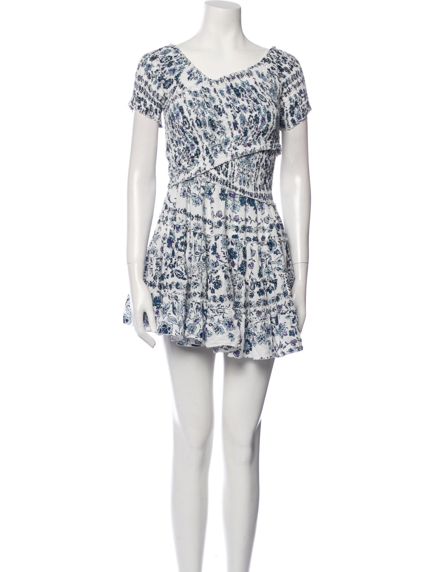 Poupette St Barth Floral Print Mini Dress