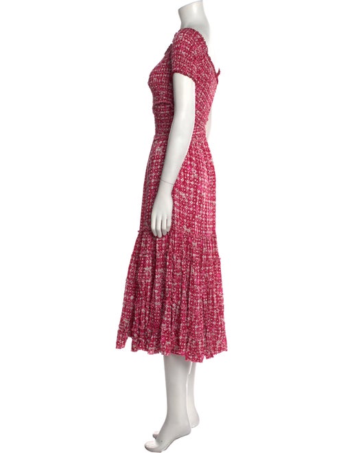Poupette St Barth Printed Midi Length Dress