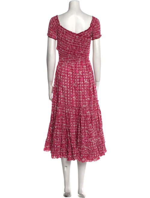 Poupette St Barth Printed Midi Length Dress