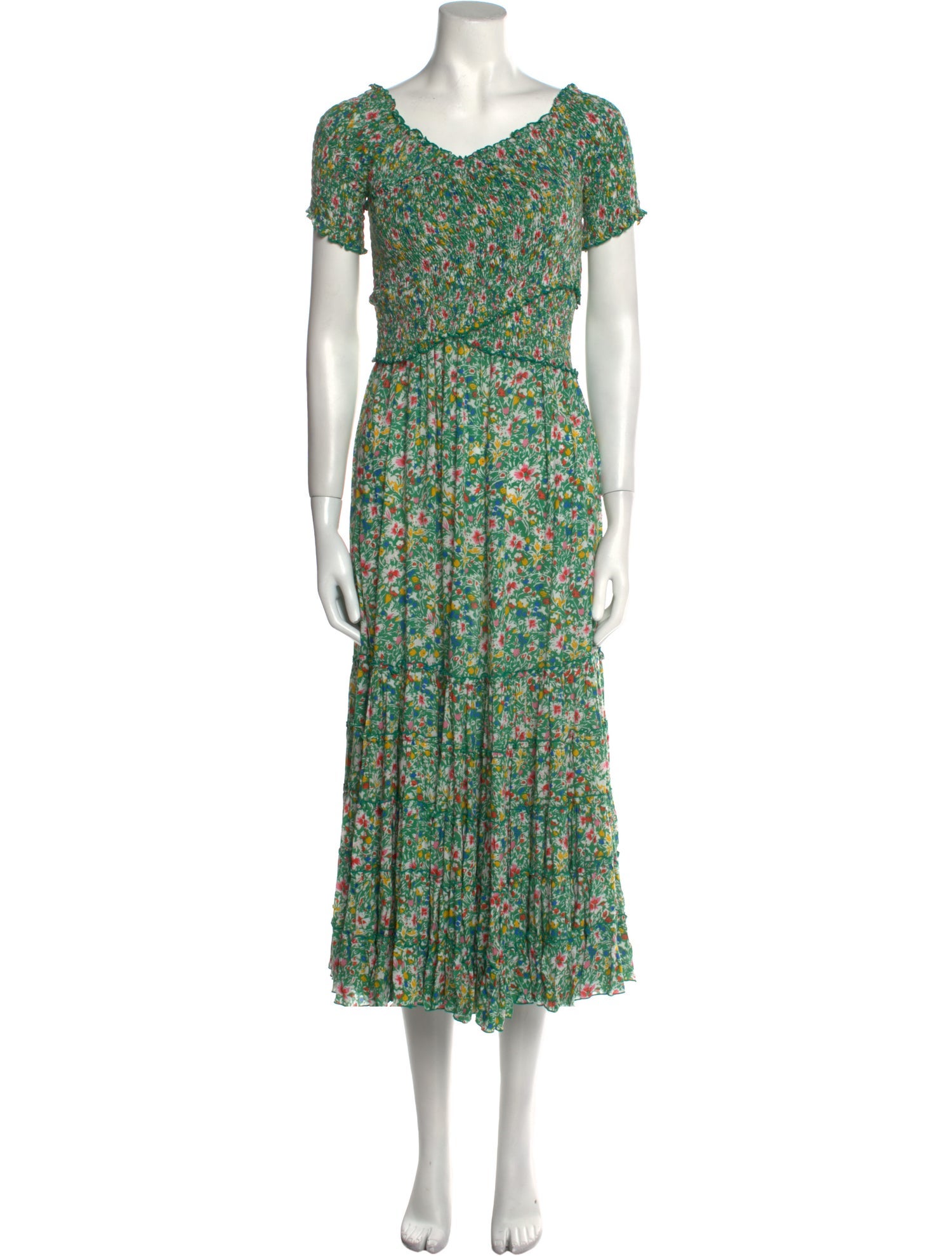 Hill House Home Floral Print Long Dress - Blue Dresses