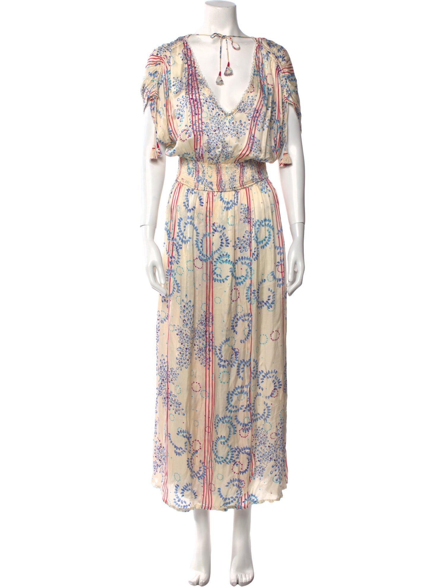 Poupette St Barth Printed Long Dress