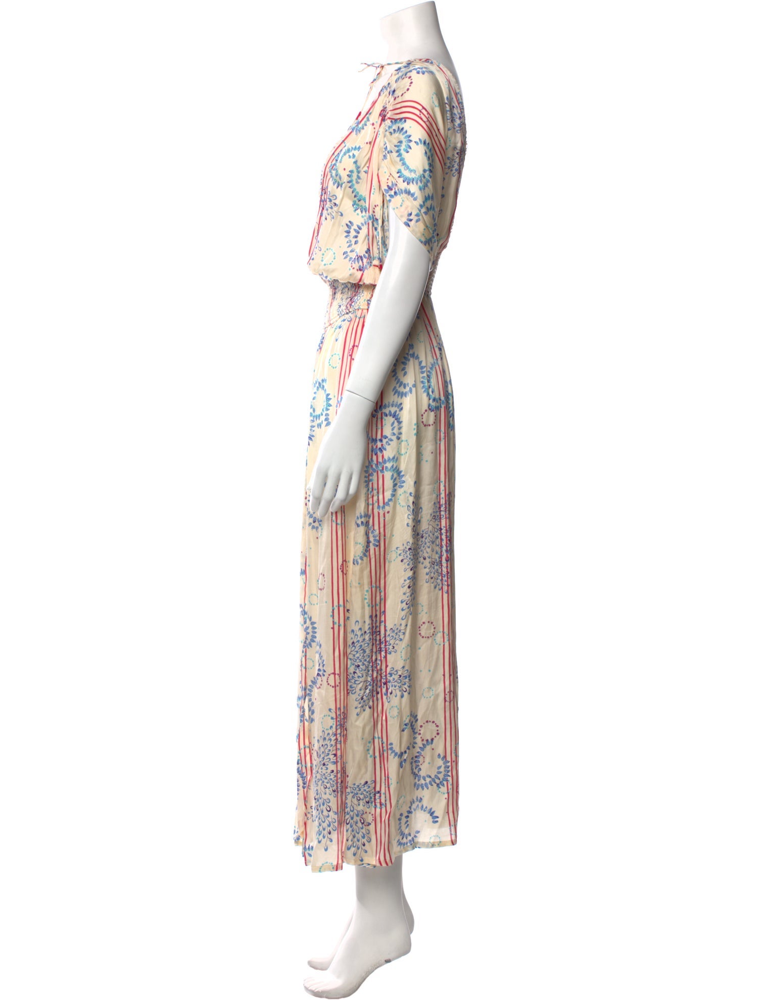 Poupette St Barth Printed Long Dress