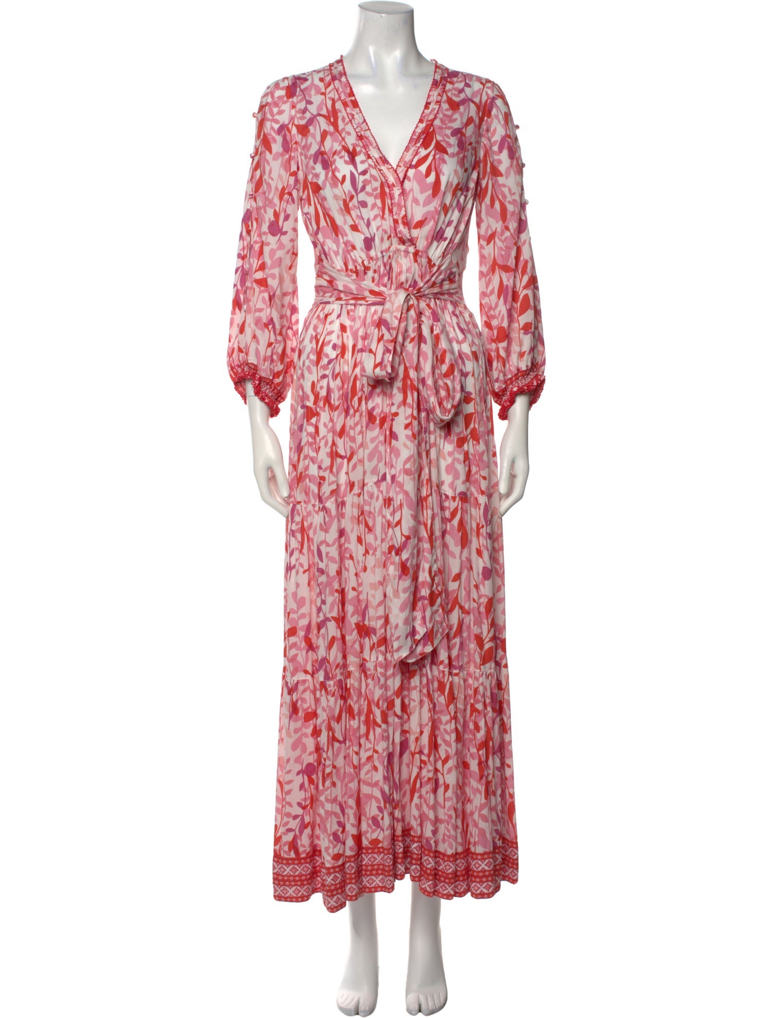 Poupette St Barth Printed Long Dress