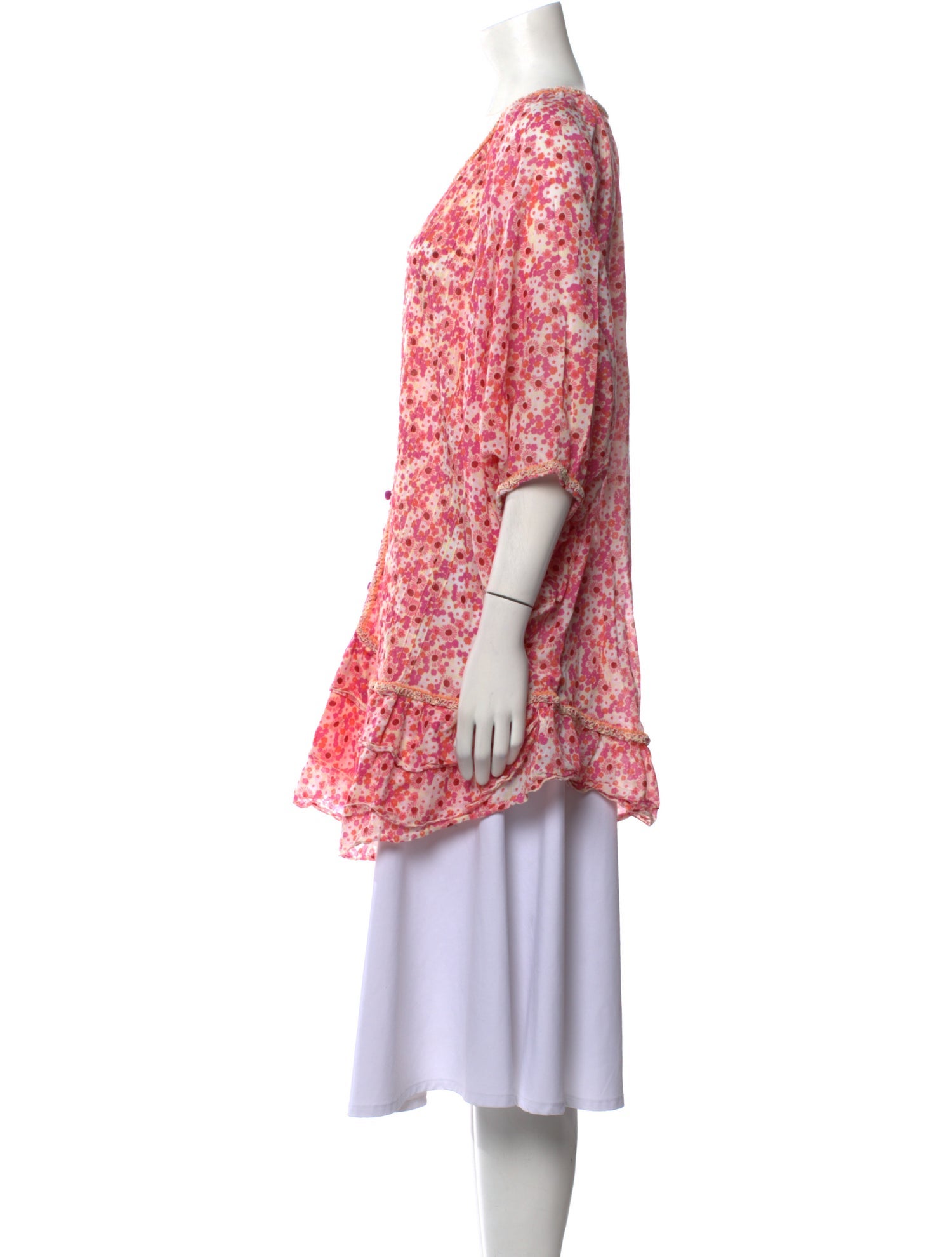 Poupette St Barth Paisley Print V-Neck Tunic