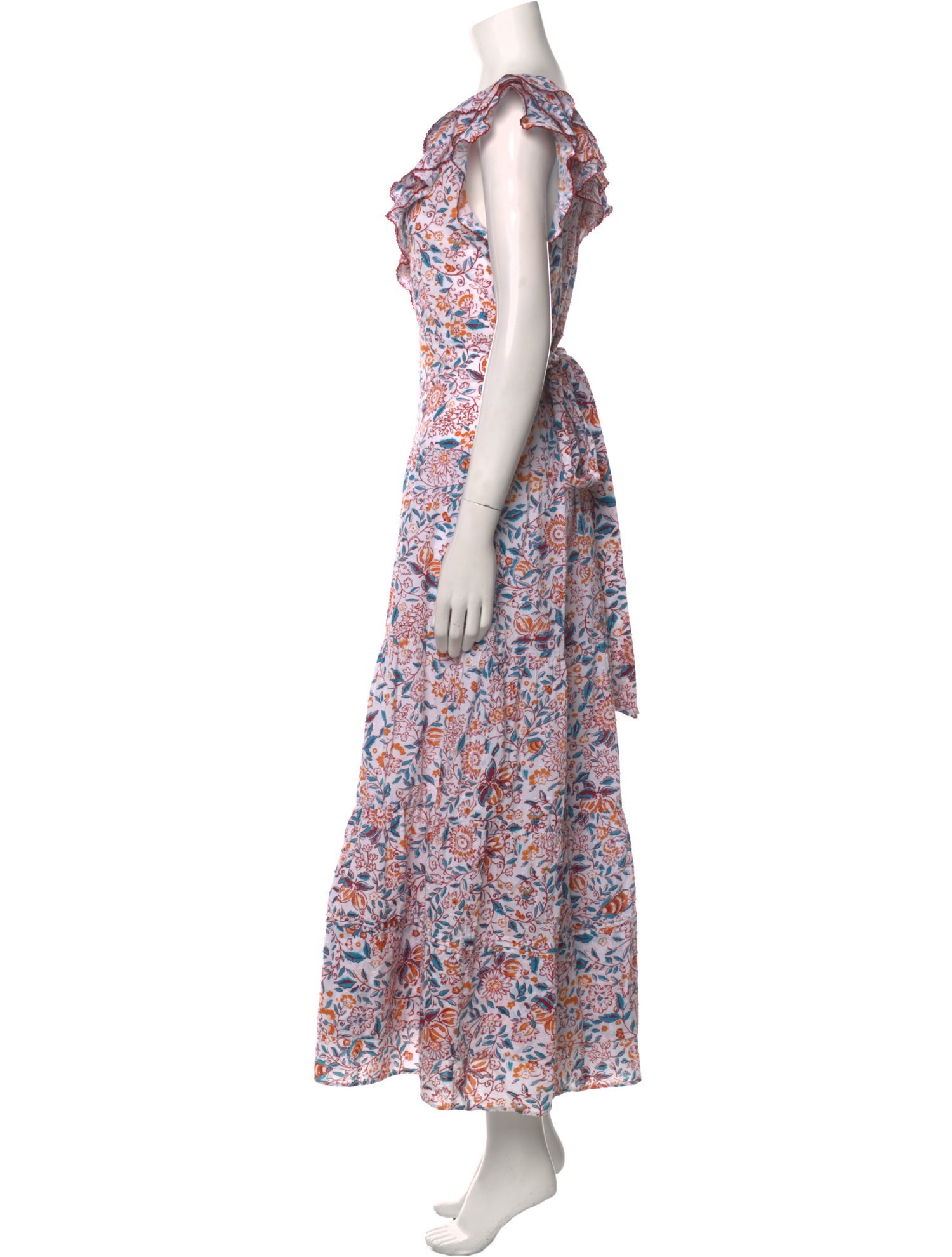 Poupette St Barth Floral Print Long Dress