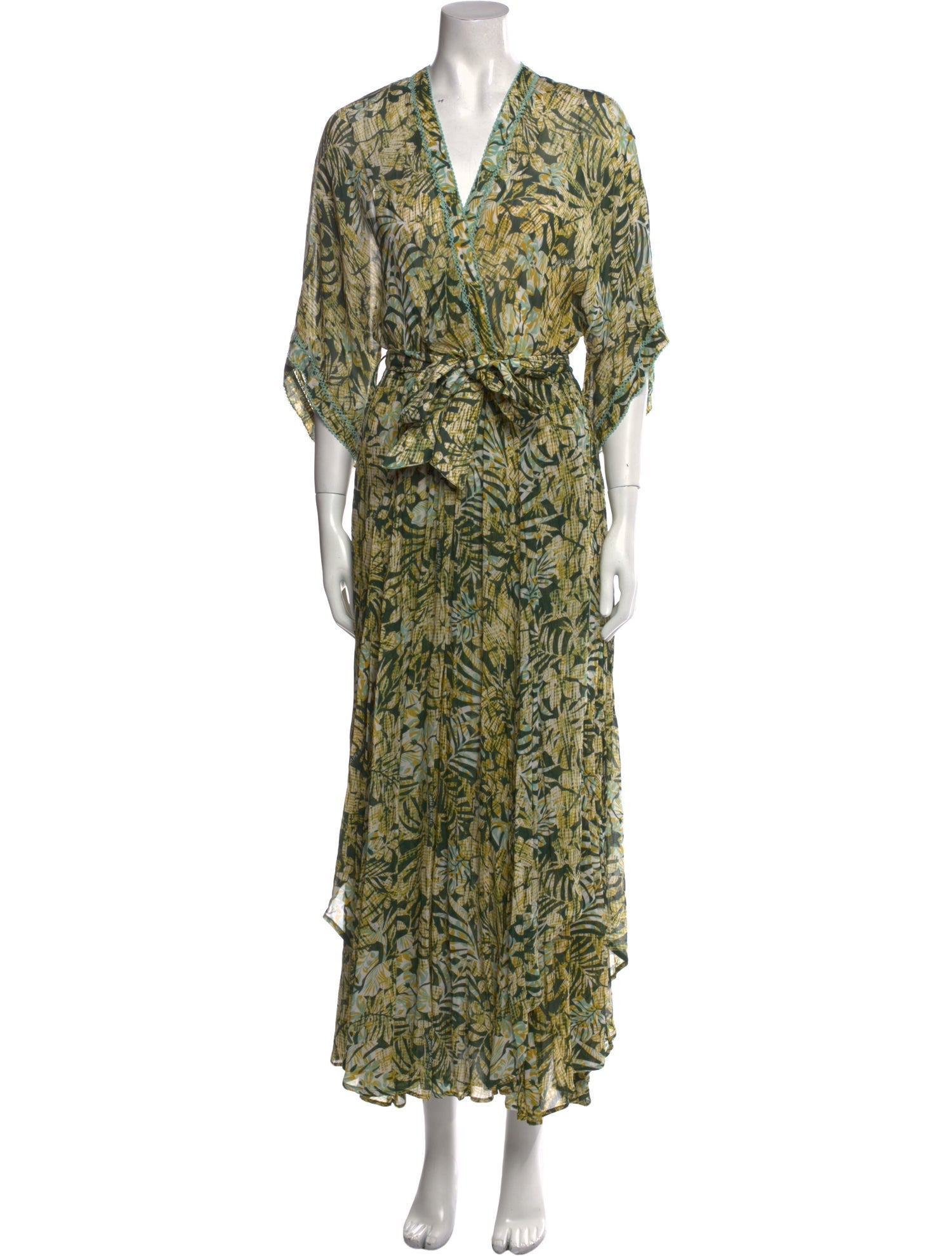 Poupette St Barth Printed Long Dress