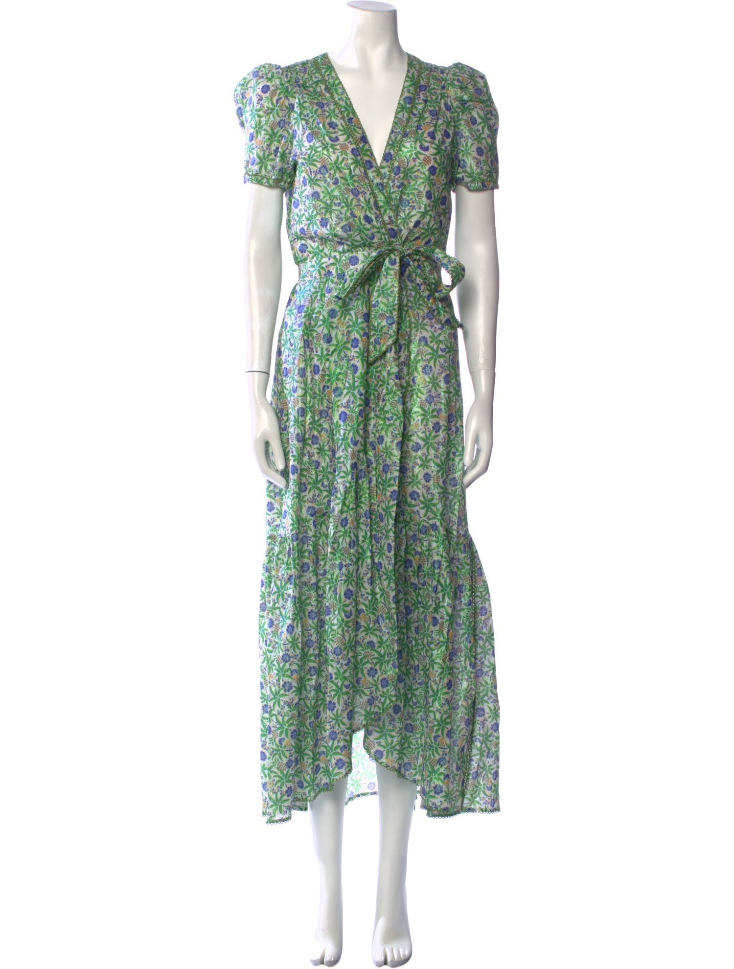Poupette St Barth Floral Print Long Dress w/ Tags