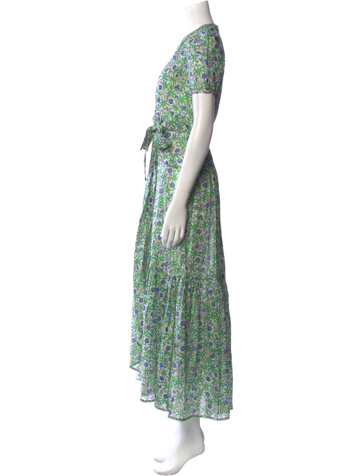 Poupette St Barth Floral Print Long Dress w/ Tags