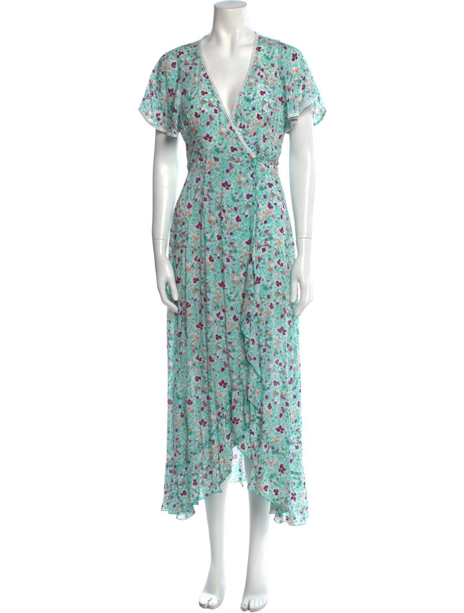 Poupette St Barth Floral Print Long Dress