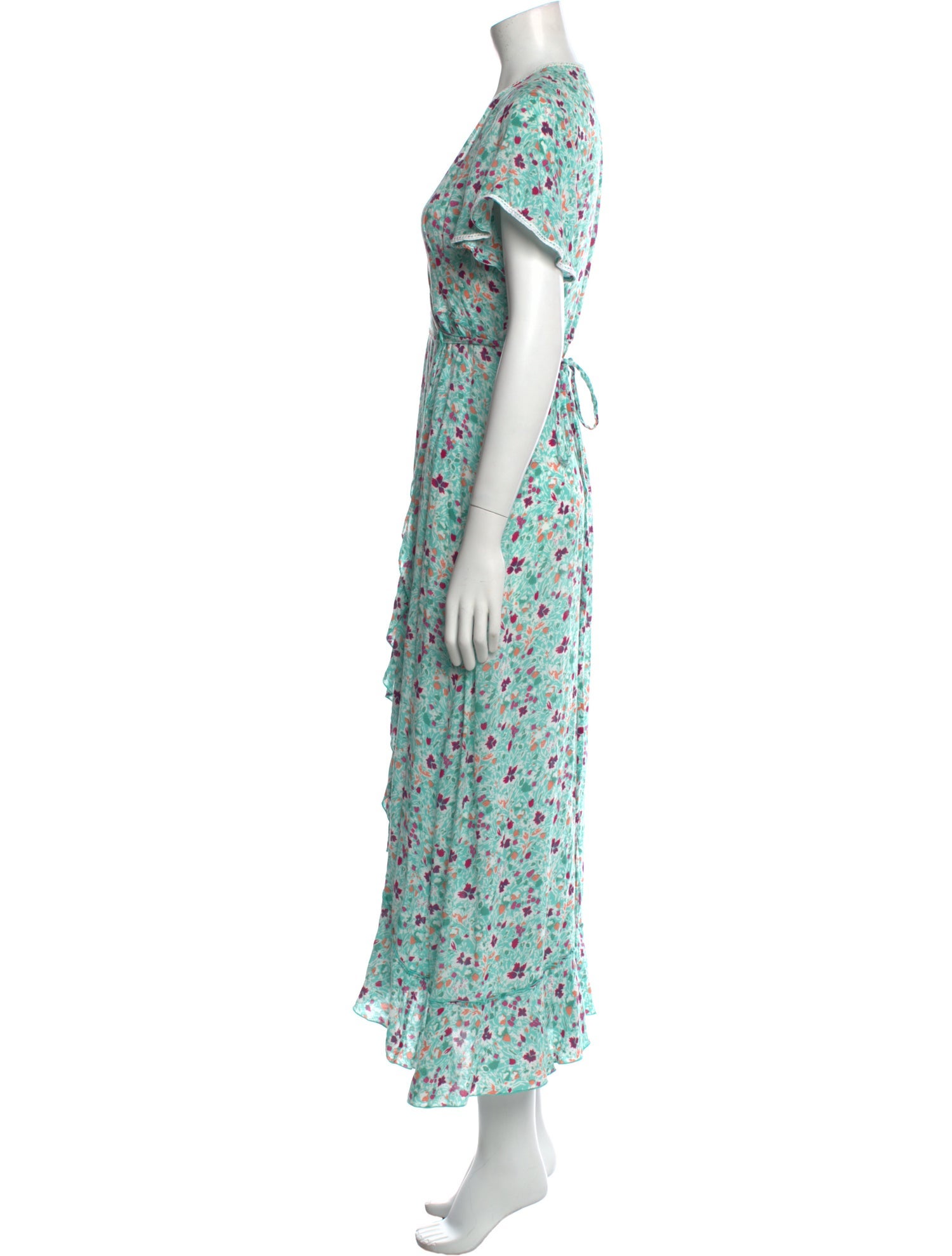 Poupette St Barth Floral Print Long Dress