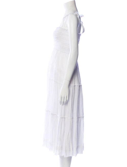 Poupette St Barth Square Neckline Midi Length Dress