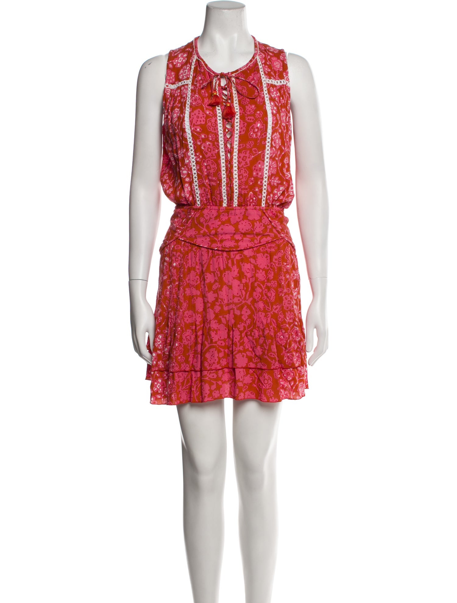 Poupette St Barth Floral Print Mini Dress