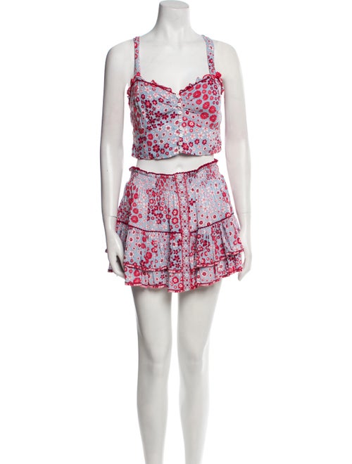 Poupette St Barth Floral Print Skirt Set
