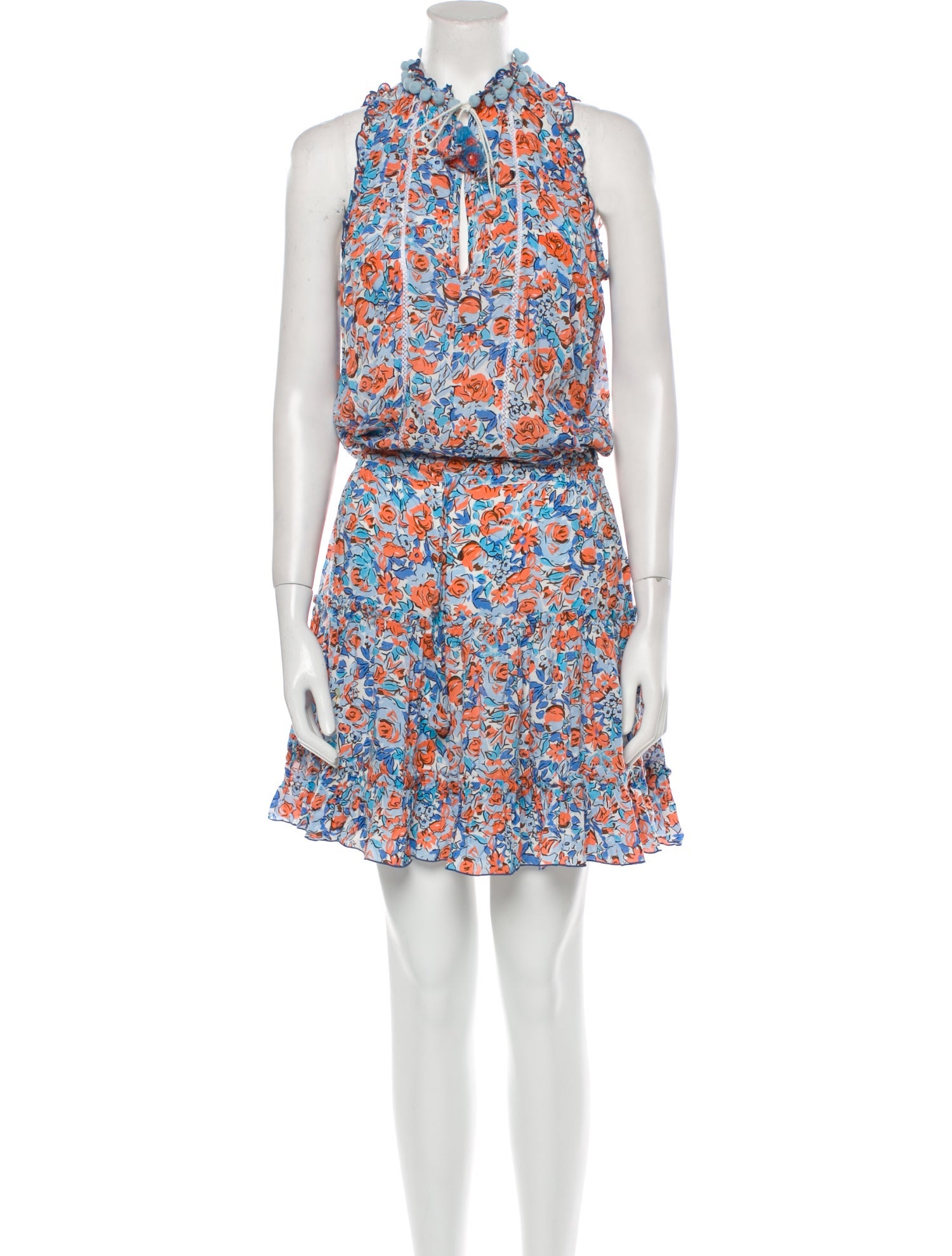 Poupette St Barth Floral Print Knee-Length Dress