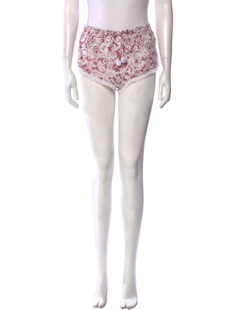 Poupette St Barth Printed Mini Shorts