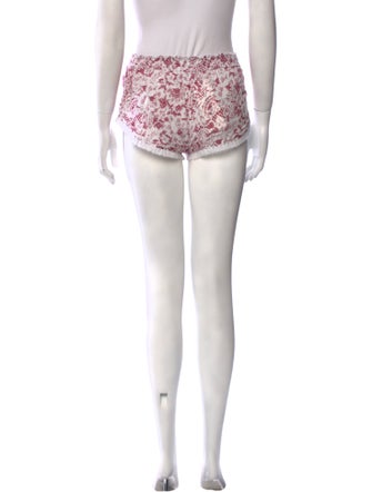 Poupette St Barth Printed Mini Shorts